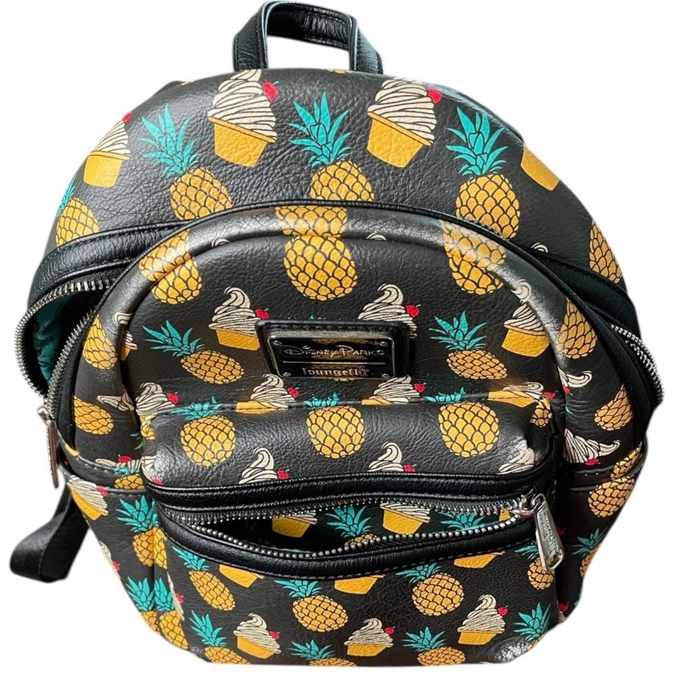 Disney Parks Loungefly 2018 Dole Whip Pineapple Swirl Backpack - Picture 9 of 10